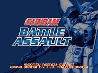 une photo d'Ã©cran de Gundam Battle Assault sur Sony Playstation